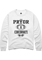 Evan Pryor Rally Cincinnati Bearcats Mens NIL Sport Icon Long Sleeve Crew Sweatshirt