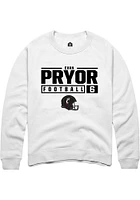 Evan Pryor Rally Cincinnati Bearcats Mens NIL Stacked Box Long Sleeve Crew Sweatshirt