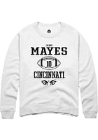 Jamoi Mayes Rally Cincinnati Bearcats Mens NIL Sport Icon Long Sleeve Crew Sweatshirt