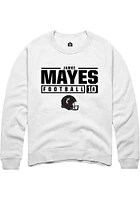 Jamoi Mayes Rally Cincinnati Bearcats Mens NIL Stacked Box Long Sleeve Crew Sweatshirt