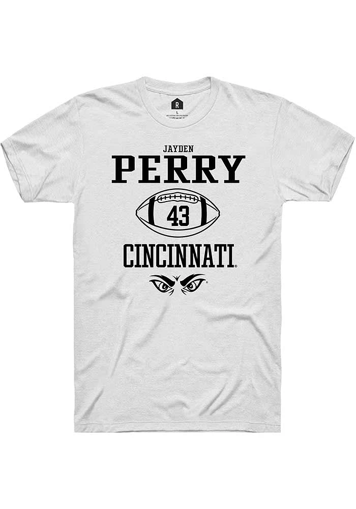Jayden Perry Cincinnati Bearcats Rally NIL Sport Icon Short Sleeve T Shirt