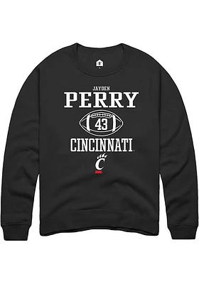 Jayden Perry Rally Cincinnati Bearcats Mens NIL Sport Icon Long Sleeve Crew Sweatshirt