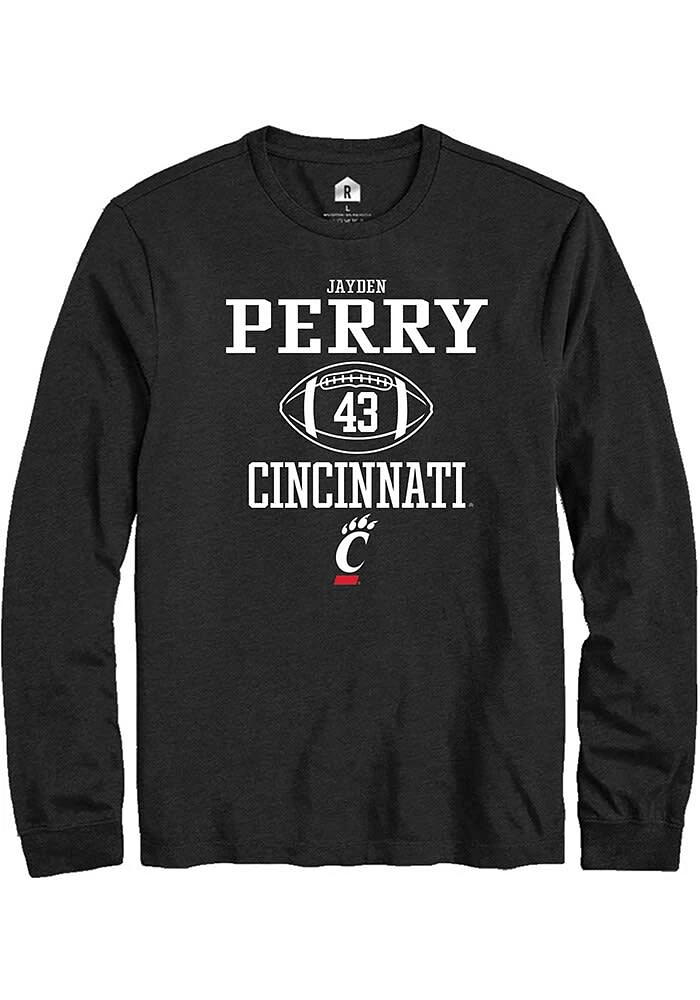 Jayden Perry Cincinnati Bearcats Rally NIL Sport Icon Long Sleeve T Shirt