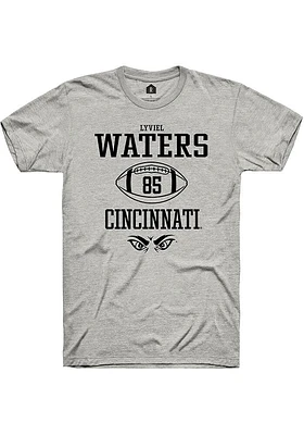 Lyviel Waters  Cincinnati Bearcats Ash Rally NIL Sport Icon Short Sleeve T Shirt