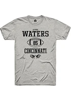 Lyviel Waters  Cincinnati Bearcats Ash Rally NIL Sport Icon Short Sleeve T Shirt