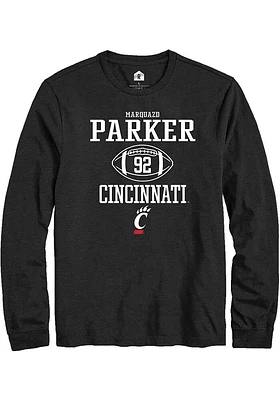 Marquazd Parker  Cincinnati Bearcats Black Rally NIL Sport Icon Long Sleeve T Shirt