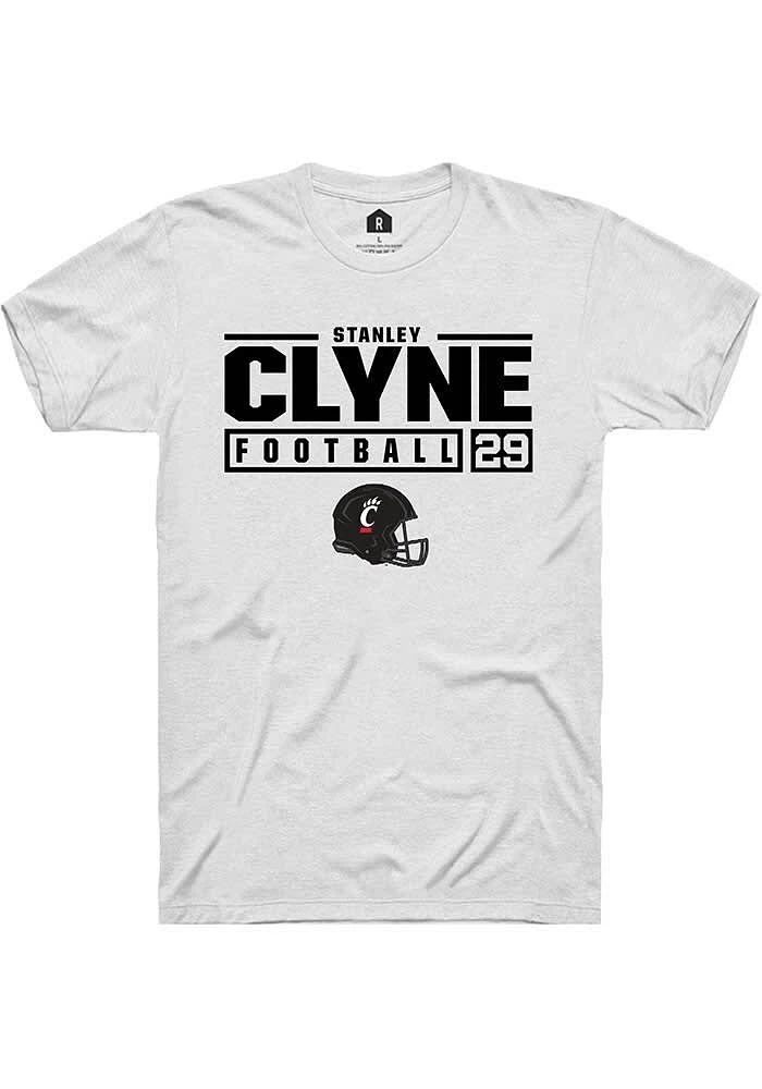 Stanley Clyne Cincinnati Bearcats Rally NIL Stacked Box Short Sleeve T Shirt