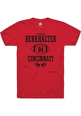 Sterling Berkhalter Cincinnati Bearcats Rally NIL Sport Icon Short Sleeve T Shirt