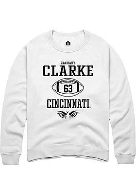 Zachary Clarke Rally Cincinnati Bearcats Mens NIL Sport Icon Long Sleeve Crew Sweatshirt