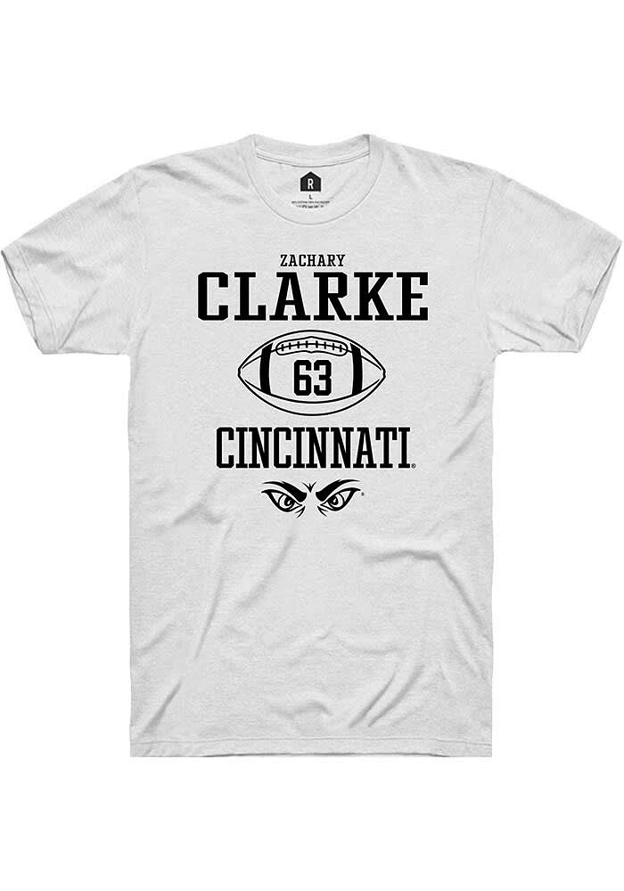 Zachary Clarke Cincinnati Bearcats Rally NIL Sport Icon Short Sleeve T Shirt