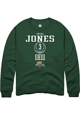 Anyssa Jones Rally Ohio Bobcats Mens NIL Sport Icon Long Sleeve Crew Sweatshirt