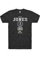 Anyssa Jones  Ohio Bobcats Black Rally NIL Sport Icon Short Sleeve T Shirt