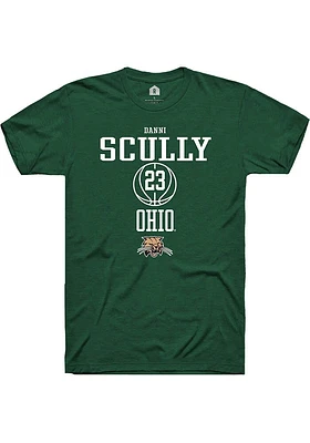 Danni Scully  Ohio Bobcats Green Rally NIL Sport Icon Short Sleeve T Shirt