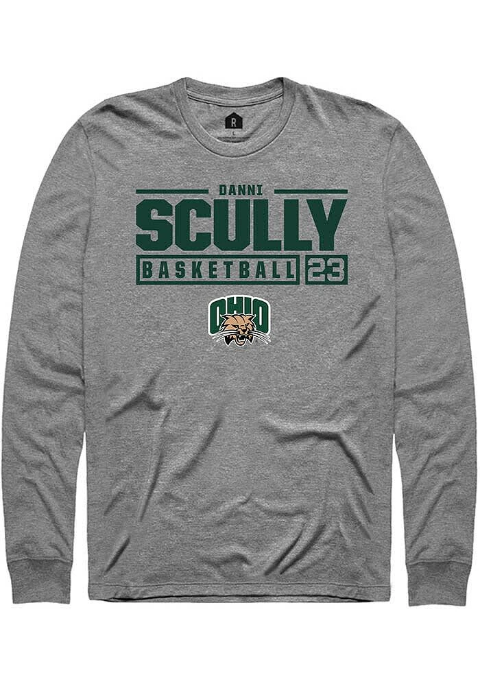 Danni Scully  Ohio Bobcats Graphite Rally NIL Stacked Box Long Sleeve T Shirt