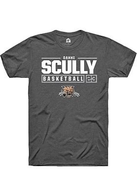 Danni Scully  Ohio Bobcats Dark Grey Rally NIL Stacked Box Short Sleeve T Shirt