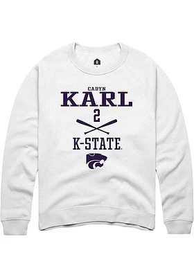 Cadyn Karl  K-State Wildcats Ash Rally NIL Sport Icon Short Sleeve T Shirt