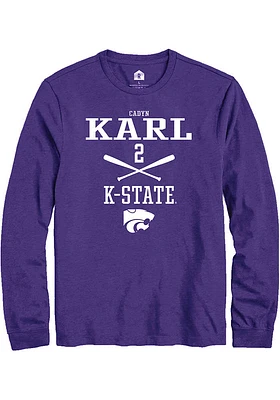 Cadyn Karl K-State Wildcats Rally NIL Sport Icon Long Sleeve T Shirt