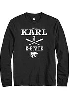 Cadyn Karl  K-State Wildcats Black Rally NIL Sport Icon Long Sleeve T Shirt