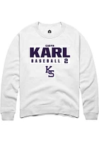 Cadyn Karl Rally K-State Wildcats Mens NIL Stacked Box Long Sleeve Crew Sweatshirt