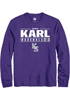 Cadyn Karl K-State Wildcats Rally NIL Stacked Box Long Sleeve T Shirt