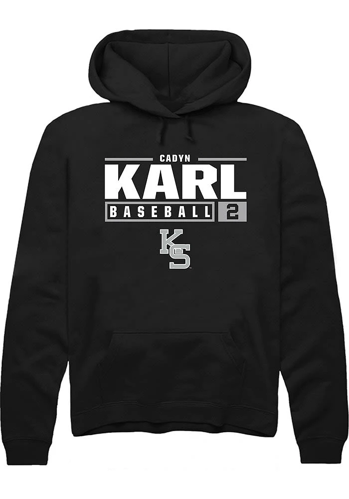Cadyn Karl Rally K-State Wildcats Mens NIL Stacked Box Long Sleeve Hoodie