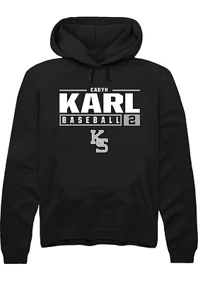 Cadyn Karl Rally K-State Wildcats Mens NIL Stacked Box Long Sleeve Hoodie