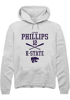 Cayden Phillips Rally K-State Wildcats Mens NIL Sport Icon Long Sleeve Hoodie