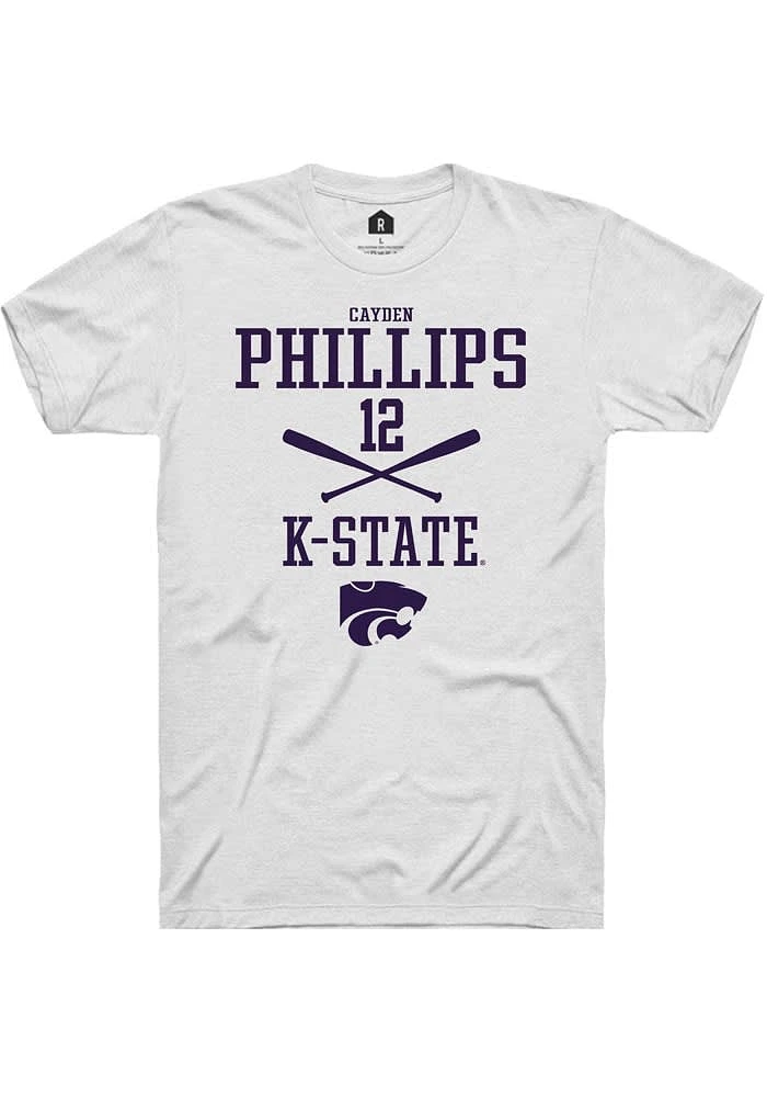Cayden Phillips K-State Wildcats Rally NIL Sport Icon Short Sleeve T Shirt