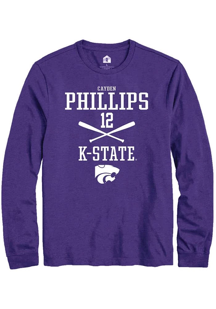 Cayden Phillips K-State Wildcats Rally NIL Sport Icon Long Sleeve T Shirt