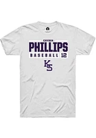 Cayden Phillips K-State Wildcats Rally NIL Stacked Box Short Sleeve T Shirt