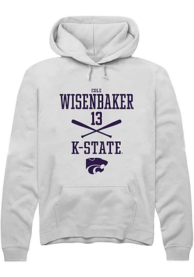 Cole Wisenbaker Rally K-State Wildcats Mens NIL Sport Icon Long Sleeve Hoodie
