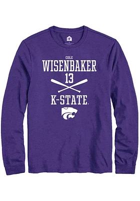 Cole Wisenbaker K-State Wildcats Rally NIL Sport Icon Long Sleeve T Shirt
