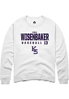 Cole Wisenbaker Rally K-State Wildcats Mens NIL Stacked Box Long Sleeve Crew Sweatshirt