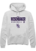 Cole Wisenbaker Rally K-State Wildcats Mens NIL Stacked Box Long Sleeve Hoodie