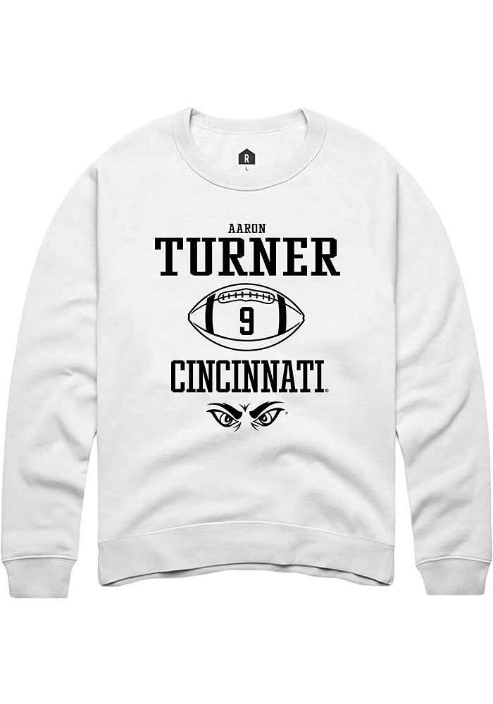 Aaron Turner Rally Cincinnati Bearcats Mens NIL Sport Icon Long Sleeve Crew Sweatshirt