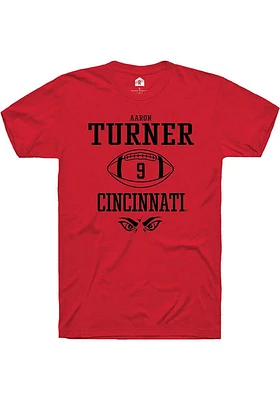 Aaron Turner Cincinnati Bearcats Rally NIL Sport Icon Short Sleeve T Shirt