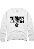 Aaron Turner Rally Cincinnati Bearcats Mens NIL Stacked Box Long Sleeve Crew Sweatshirt