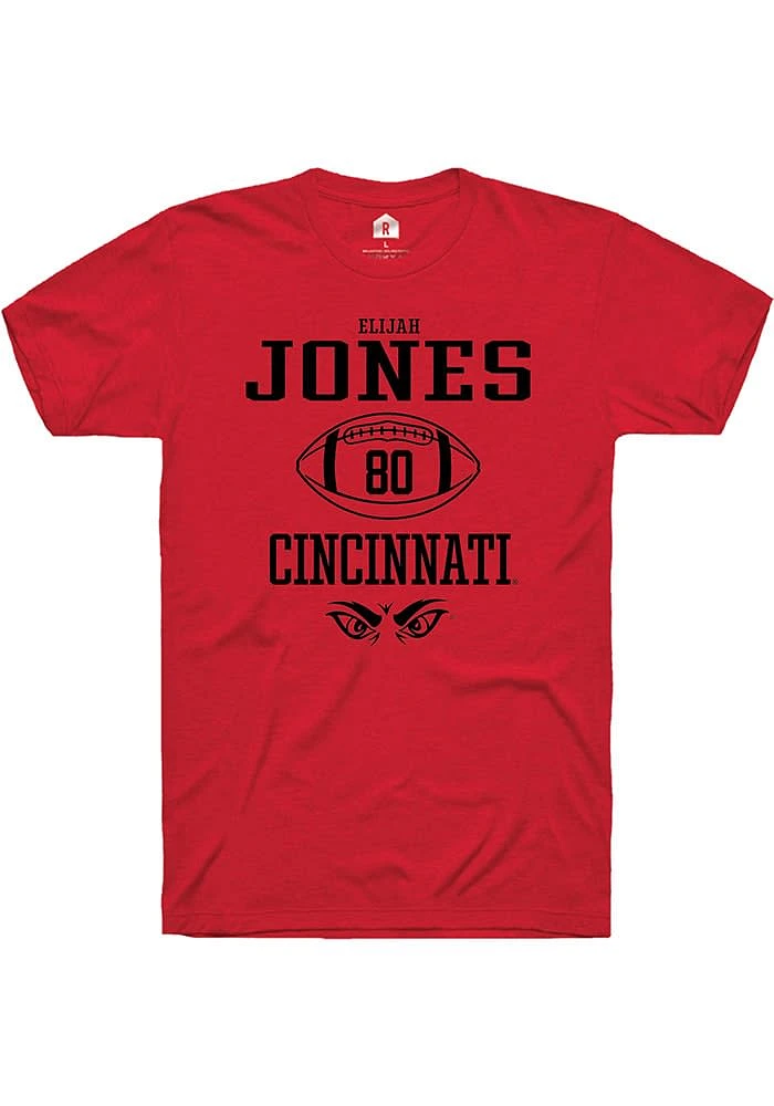 Elijah Jones Cincinnati Bearcats Rally NIL Sport Icon Short Sleeve T Shirt