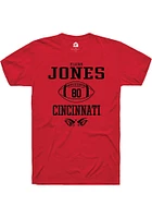 Elijah Jones Cincinnati Bearcats Rally NIL Sport Icon Short Sleeve T Shirt