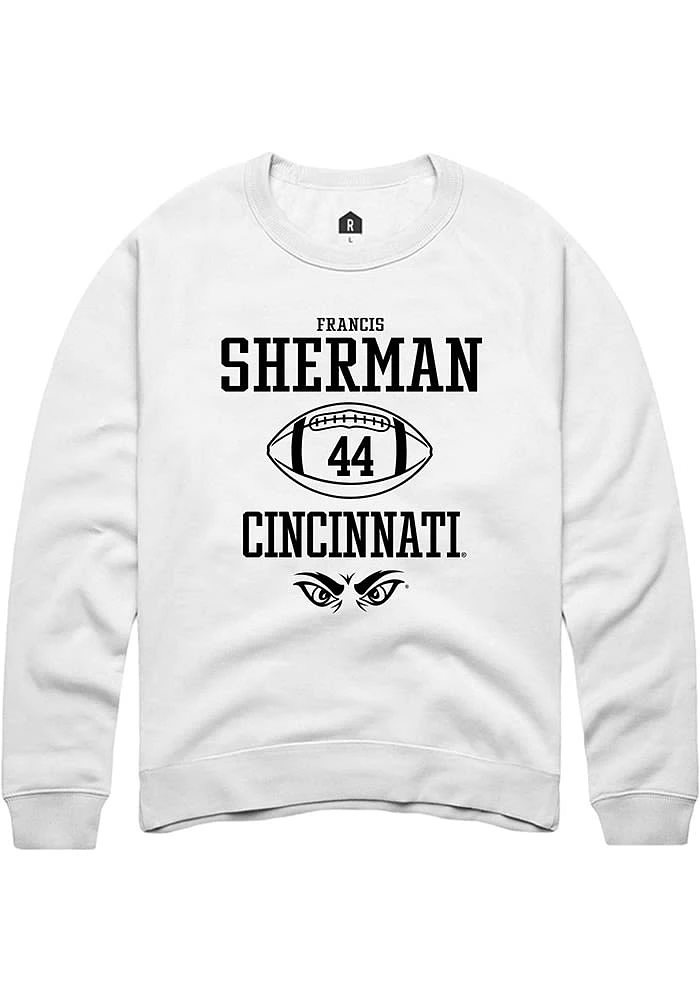 Francis Sherman Rally Cincinnati Bearcats Mens NIL Sport Icon Long Sleeve Crew Sweatshirt