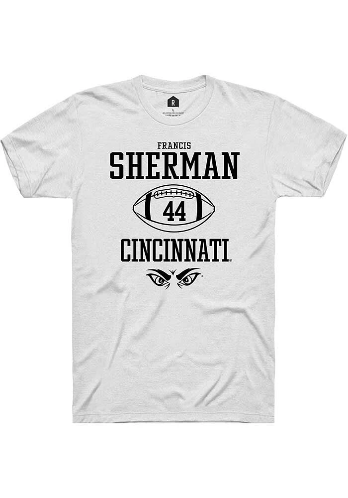 Francis Sherman Cincinnati Bearcats Rally NIL Sport Icon Short Sleeve T Shirt