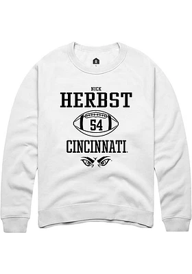 Nick Herbst Rally Cincinnati Bearcats Mens NIL Sport Icon Long Sleeve Crew Sweatshirt