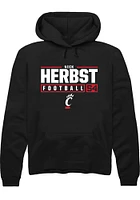 Nick Herbst Rally Cincinnati Bearcats Mens NIL Stacked Box Long Sleeve Hoodie