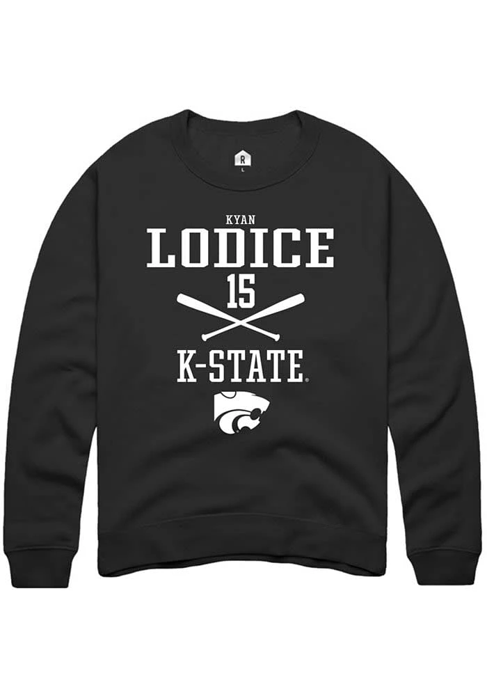 Kyan Lodice Rally K-State Wildcats Mens NIL Sport Icon Long Sleeve Crew Sweatshirt