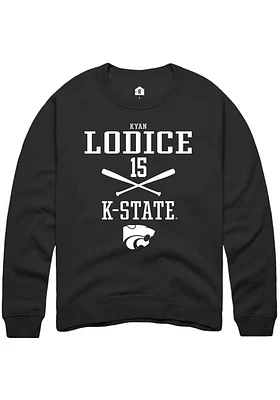 Kyan Lodice Rally K-State Wildcats Mens NIL Sport Icon Long Sleeve Crew Sweatshirt