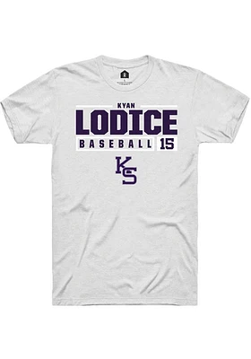 Kyan Lodice K-State Wildcats Rally NIL Stacked Box Short Sleeve T Shirt