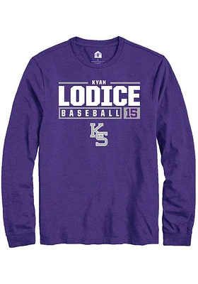 Kyan Lodice K-State Wildcats Rally NIL Stacked Box Long Sleeve T Shirt