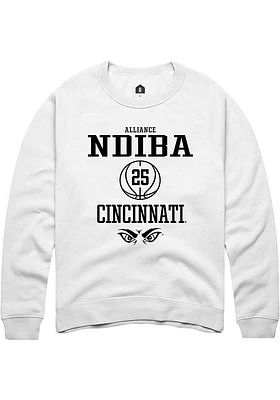 Alliance Ndiba Rally Cincinnati Bearcats Mens NIL Sport Icon Long Sleeve Crew Sweatshirt