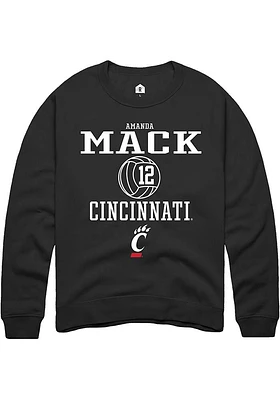 Amanda Mack Rally Cincinnati Bearcats Mens NIL Sport Icon Long Sleeve Crew Sweatshirt