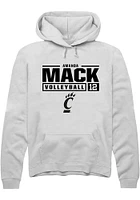 Amanda Mack Rally Cincinnati Bearcats Mens NIL Stacked Box Long Sleeve Hoodie